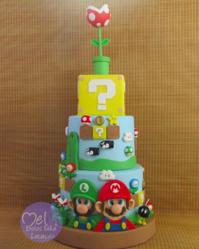 Bolo Mario Bros e Luigi