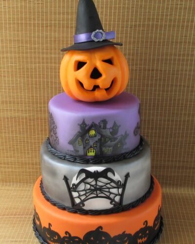 Bolo Halloween cod03 Topo Abobora