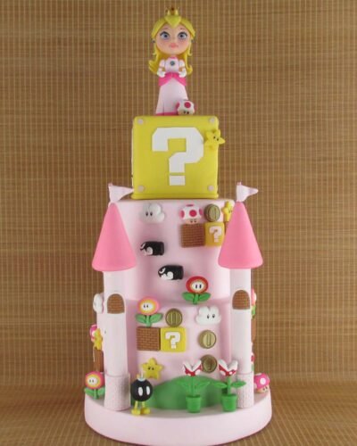 Bolo Princesa Peach