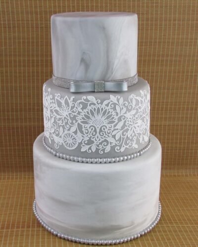 Bolo Prata Marmorizado