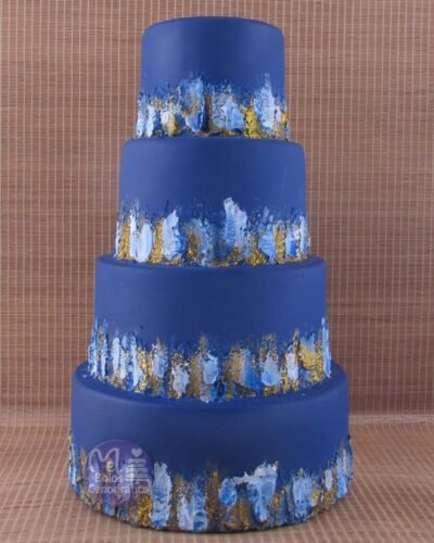 Bolo Azul Espatulado 4and