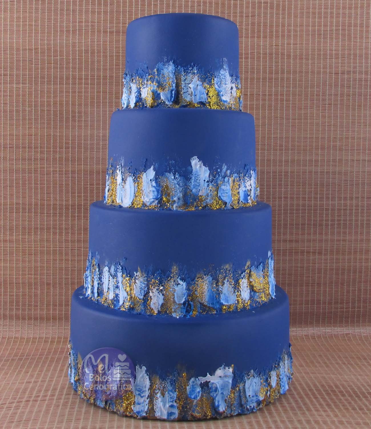 Bolo Azul Espatulado 4and