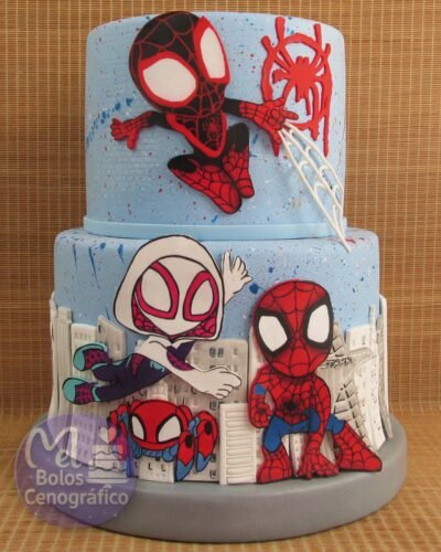 Bolo Homem Aranha Miles Morales